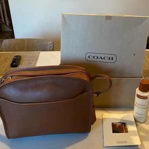 Coach brown leather handbag